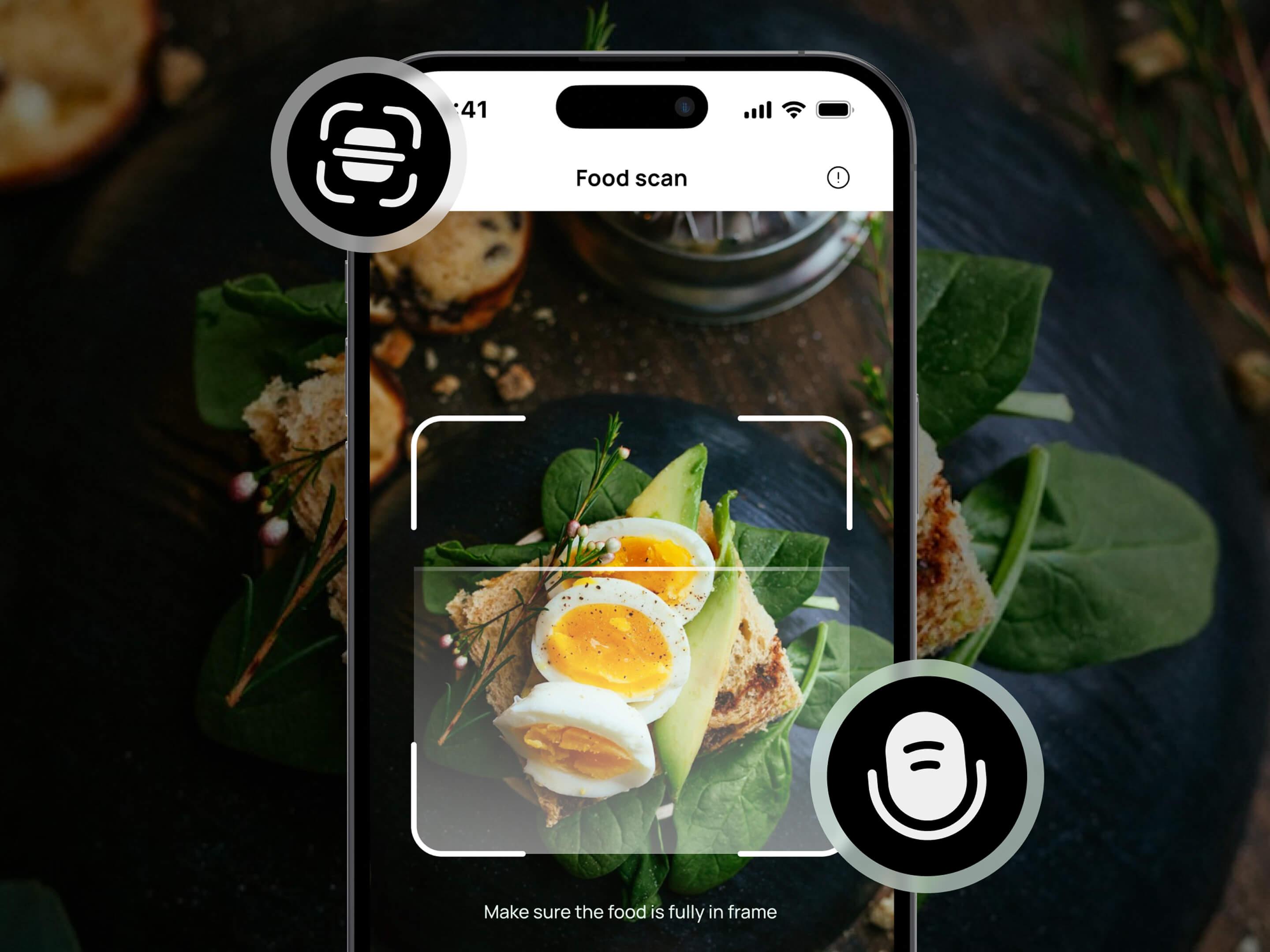 Scan food with AI-powered scanner